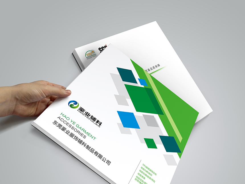 豪業服飾輔料宣傳(chuán)冊(cè)設計印刷