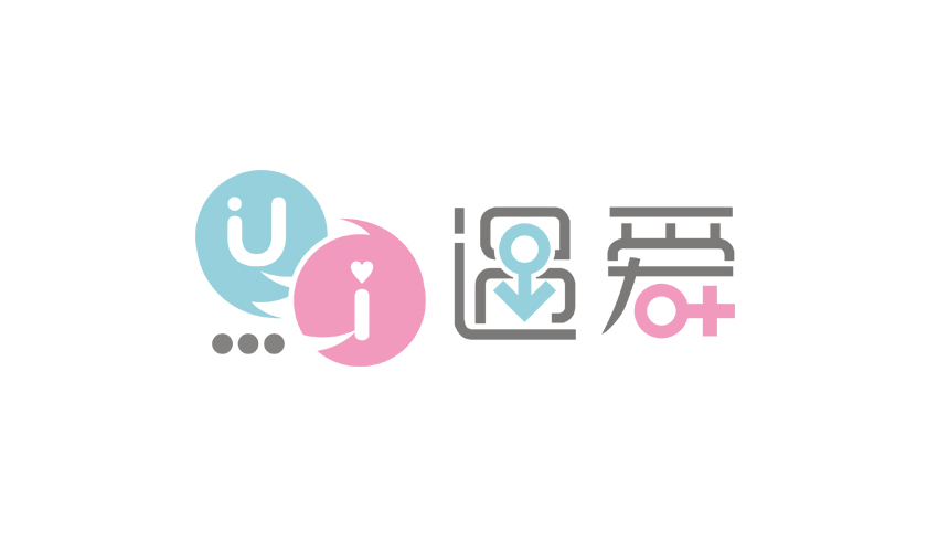 遇愛交友網站标志設計案例