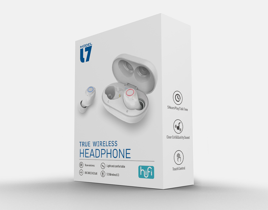 東(dōng)莞包裝設計作品-晶音藍牙耳機(jī)包裝設計案例