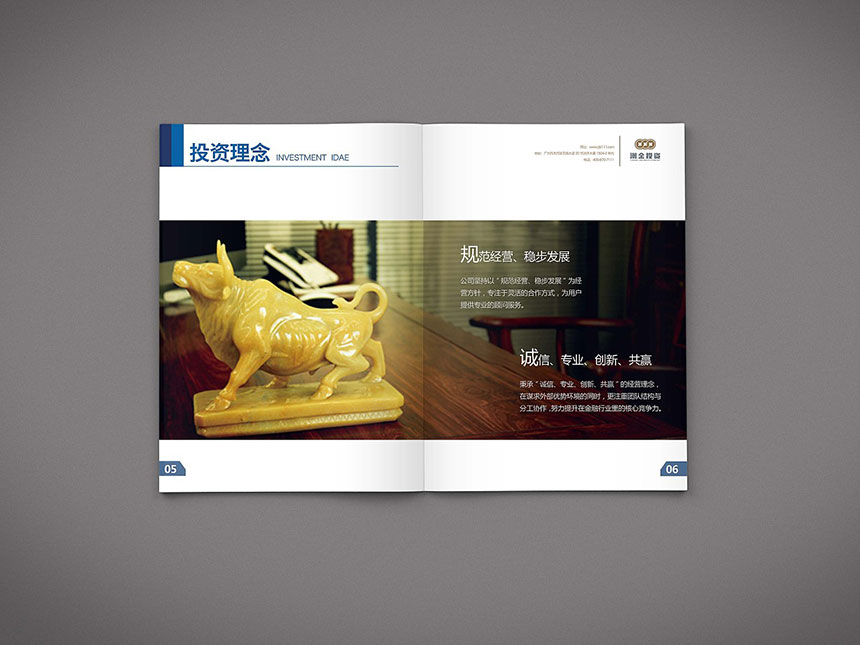 潮鑫投資理财畫冊(cè)設計_投資理财宣傳(chuán)冊(cè)設計制作