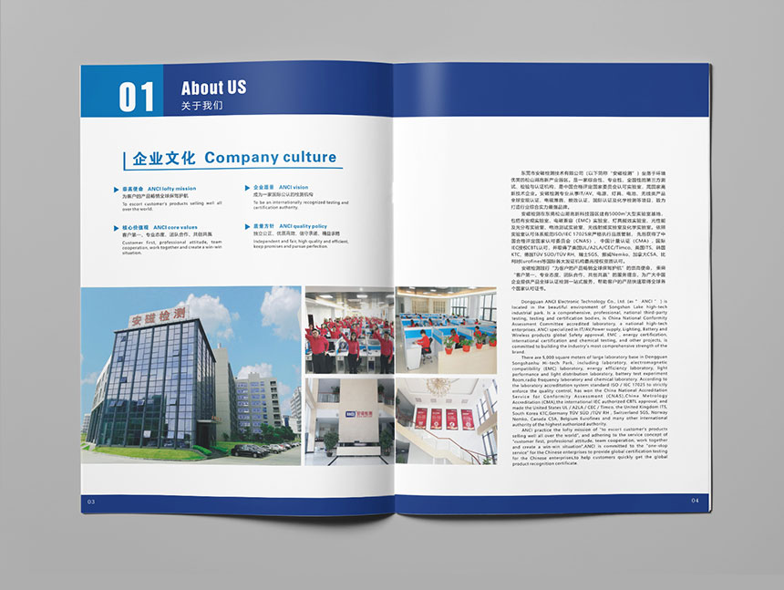 國際認證公司畫冊設計